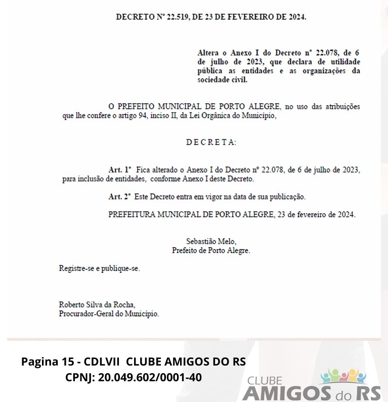 CARS – Entidade de Utilidade Pública.
